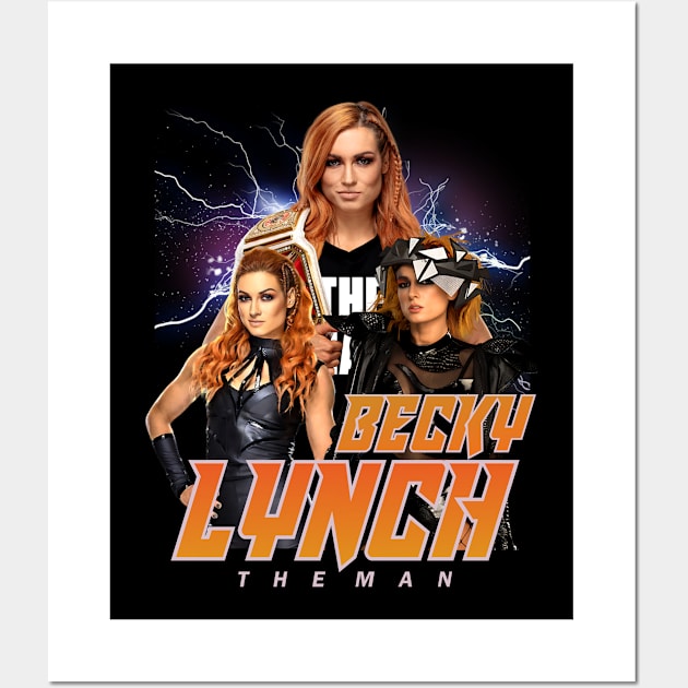 BECKY LYNCH Wall Art by dawnttee